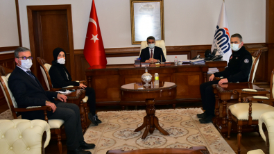 AFAD İyileştirme Daire Başkanı Mustafa Esin, Vali Aydın Baruş’u Ziyaret Etti