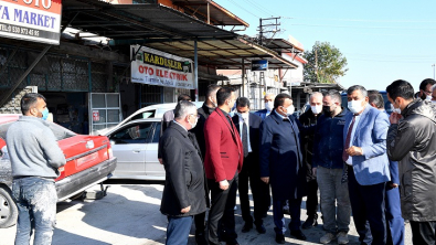 Başkan Gürkan Sanayi Sitesini Ziyaret Etti