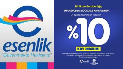 Esenlik Market'den KDV İndirimi