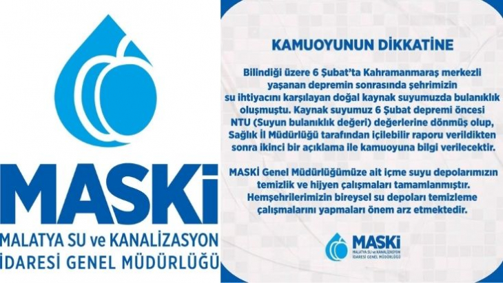 MASKİ, Vatandaşları Uyardı