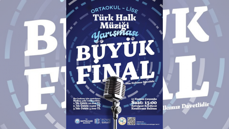 Battalgazi’de Türk Halk Müziği Yarışması Final Heyecanı